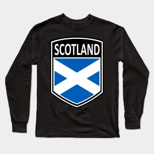 Flag Shield - Scotland Long Sleeve T-Shirt